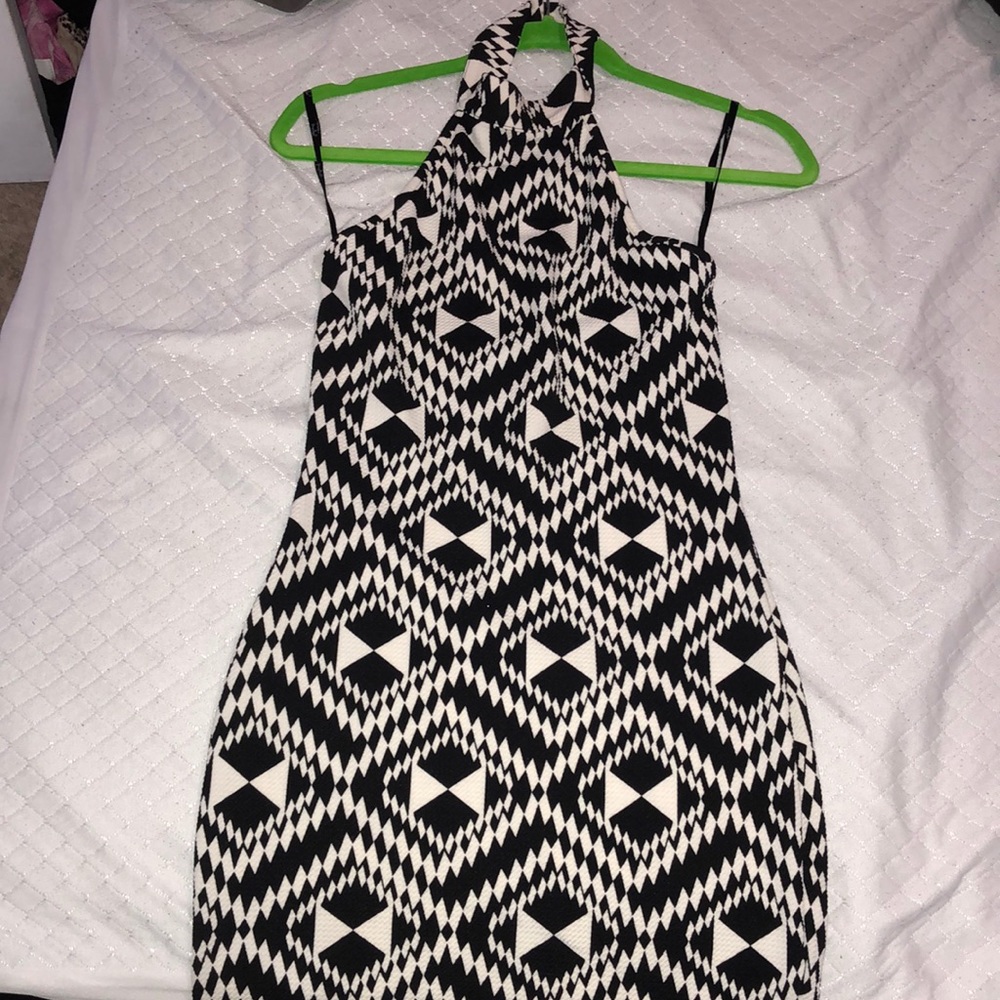 Black and white dress